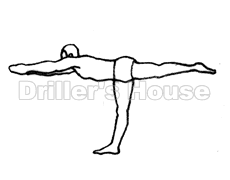 瑜珈體位法勇士式